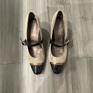 Walking Cradles Black and Tan Heels